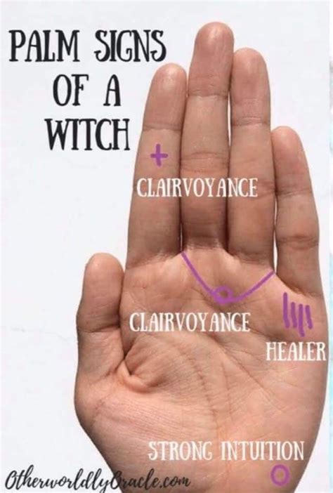 Witch palm reading